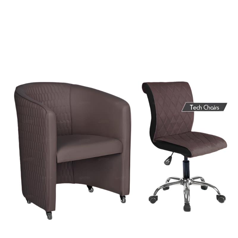 Gulfstream GS9057-02+ ChiQ 2 Quilted Chair and Gs9020+ Tech Stool