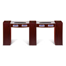 Classic Double Nail Table with LED/UV Gel Lights