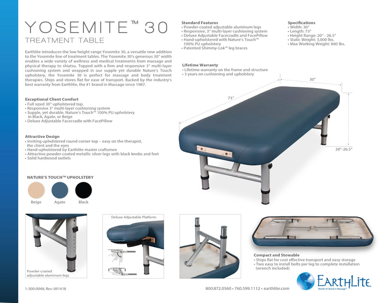 Earthlite - Yosemite 30 Chiropractic Massage Table